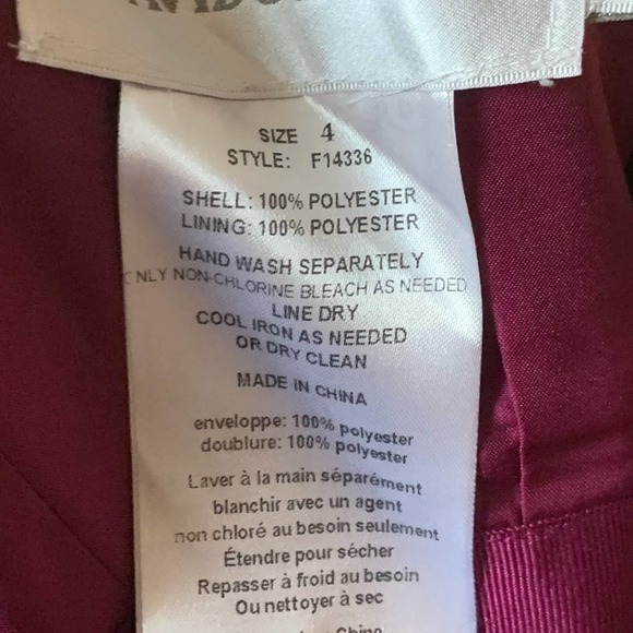 David’s Bridal Dress Front Ruffle Cascade Size 4 - Picture 8 of 10